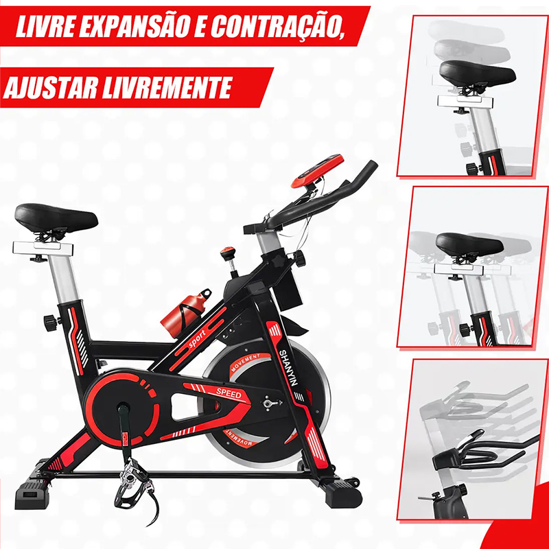Bicicleta Spinning SHANYIN Roda de Inércia 13kg - Imagem de detalhe 3