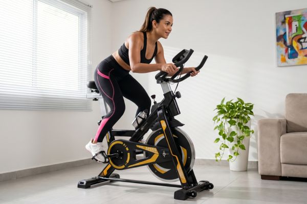 Bicicleta Spinning WCT Fitness Roda de Inércia 13kg