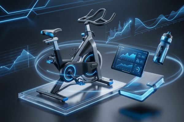 Guias de treino e manutenção de bike spinning