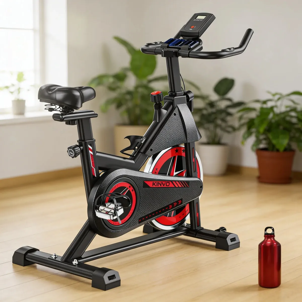 Bicicleta Spinning KiNVO SPN03B Roda de Inércia 15kg - Imagem de detalhe 10