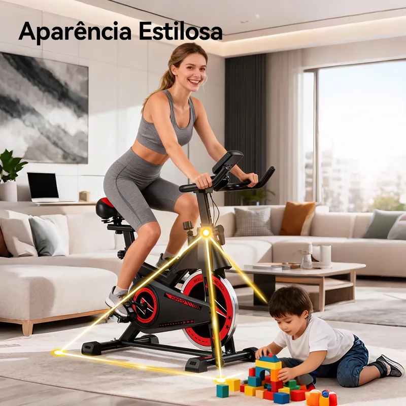 Bicicleta Spinning KiNVO SPN03B Roda de Inércia 15kg - Imagem de detalhe 5