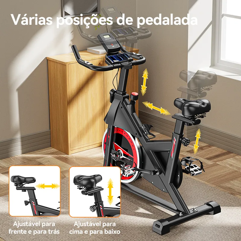 Bicicleta Spinning KiNVO SPN03B Roda de Inércia 15kg - Imagem de detalhe 8