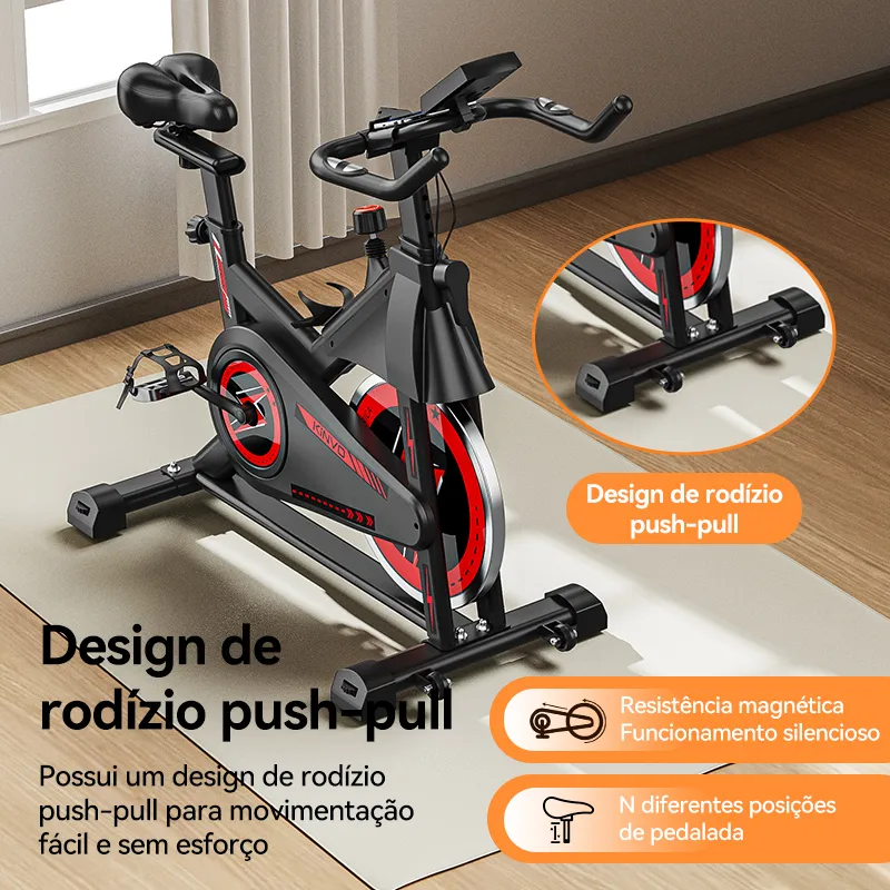 Bicicleta Spinning KiNVO SPN03B Roda de Inércia 15kg - Imagem de detalhe 7