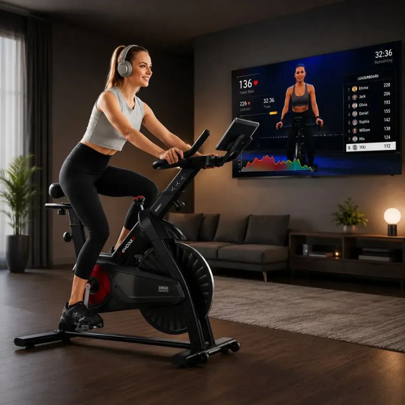 Bicicleta Spinning Magnética EVOX S800 13kg - Imagem de detalhe 8