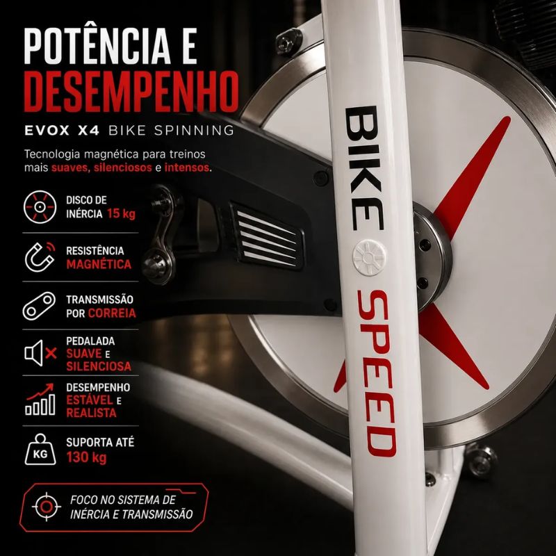 Bicicleta Spinning Indoor Magnétic System X4 - Imagem de detalhe 5