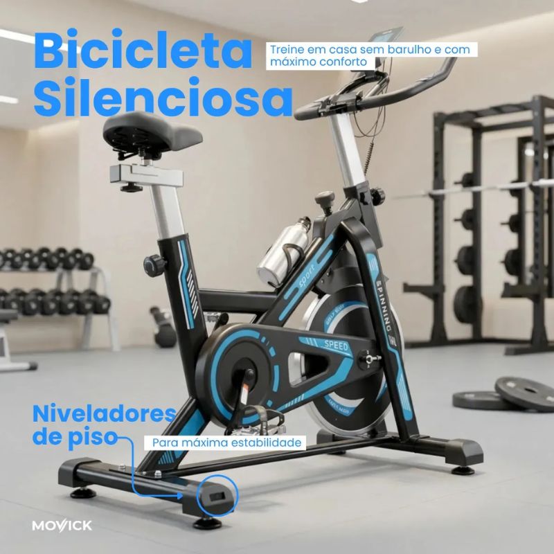 Bicicleta Spinning Movick Roda De Inércia 13kg - Imagem de detalhe 6