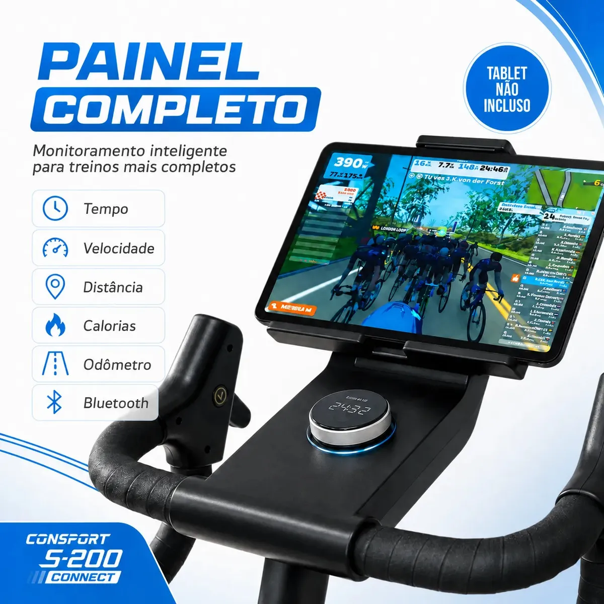 Bicicleta Spinning S200 Connect Consport - Imagem de detalhe 6
