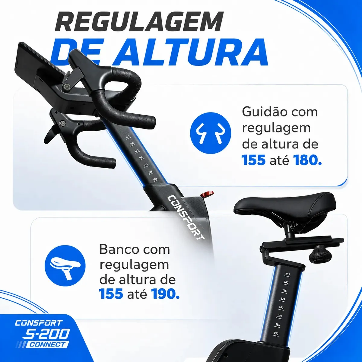Bicicleta Spinning S200 Connect Consport - Imagem de detalhe 4