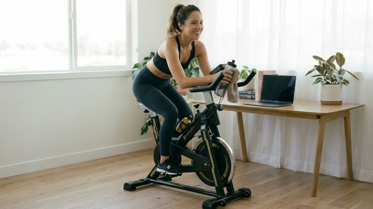 Bicicleta Spinning WCT Fitness Roda de Inércia 13kg
