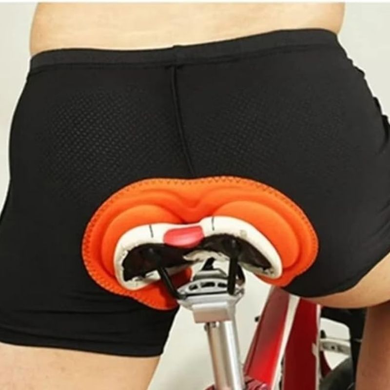 AxiBa MTB Liner Short íntimo 3D unissex acolchoado para ciclismo - Imagem de detalhe 3