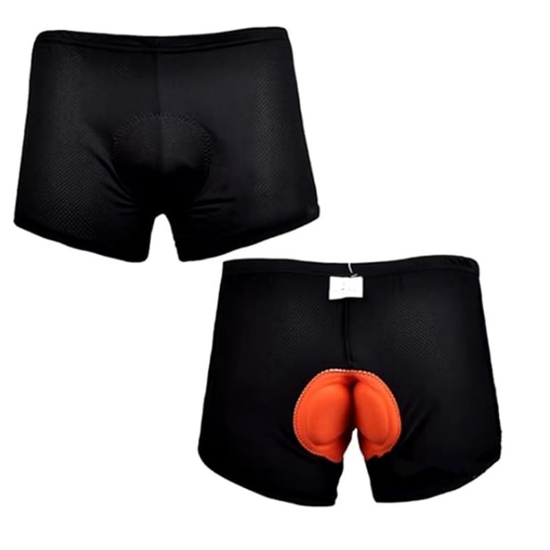 AxiBa MTB Liner Short íntimo 3D unissex acolchoado para ciclismo - Imagem de detalhe 4
