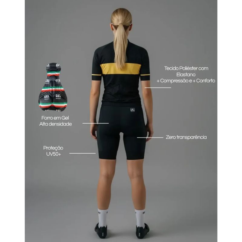Bermuda Ciclismo Feminina BIKEWEAR - Imagem de detalhe 5