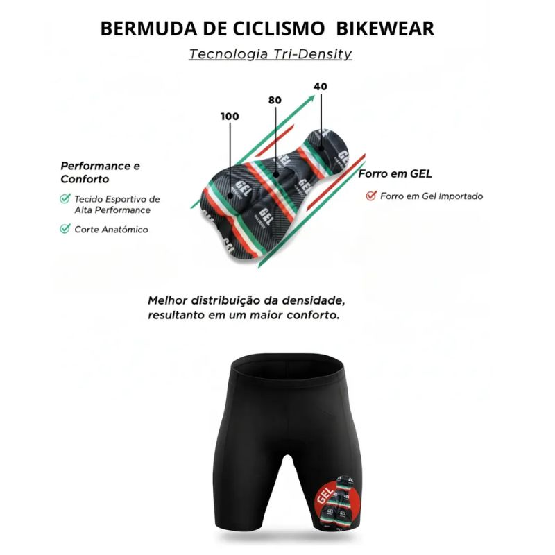 Bermuda Ciclismo Feminina BIKEWEAR - Imagem de detalhe 6
