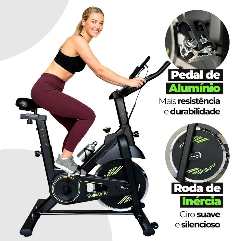 Bicicleta Ergométrica Spinning Winnek GLIDE 8kg - Imagem de detalhe 3