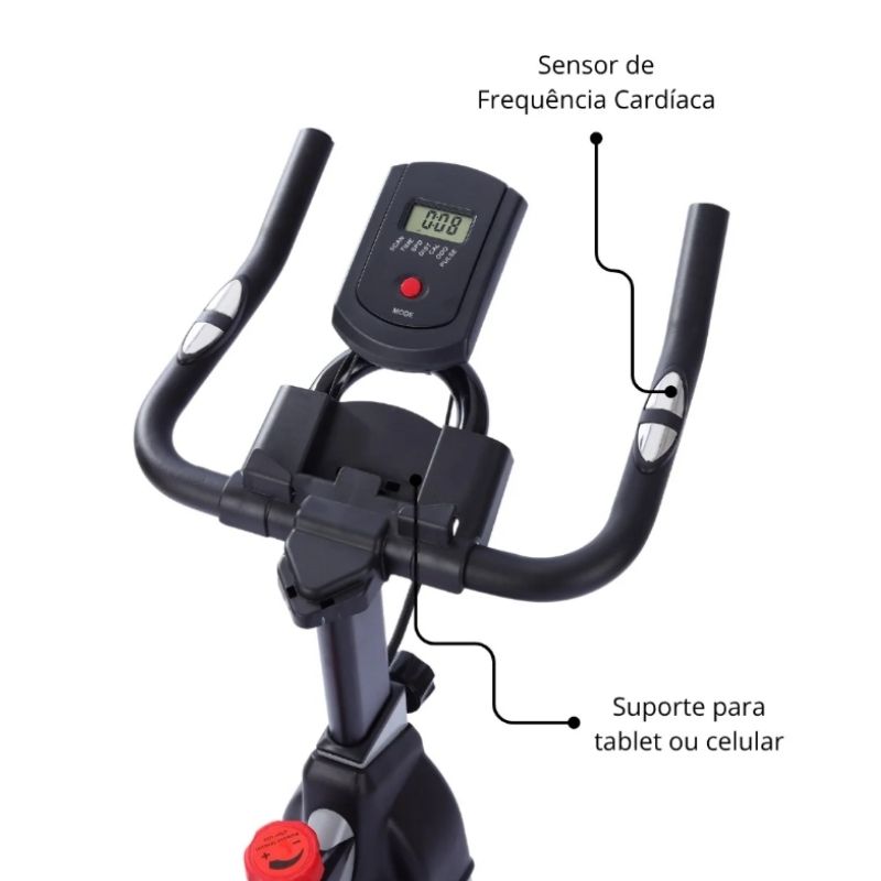 Bicicleta Ergometrica Spinning Yosuda Mecânica 11kg Bluetooth - Imagem de detalhe 3