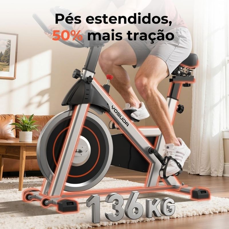 Bicicleta Ergometrica Spinning Yosuda Mecânica 11kg Bluetooth - Imagem de detalhe 8