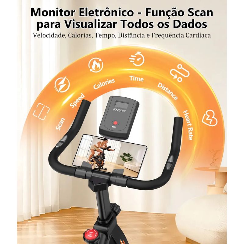 Bicicleta Spinning Ergométrica GCZ 13kg Mecânica - Imagem de detalhe 4