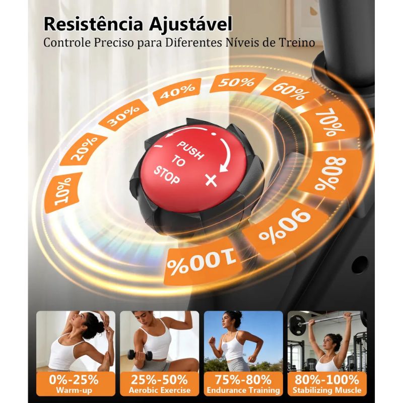 Bicicleta Spinning Ergométrica GCZ 13kg Mecânica - Imagem de detalhe 5
