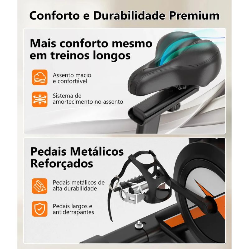 Bicicleta Spinning Ergométrica GCZ 13kg Mecânica - Imagem de detalhe 6