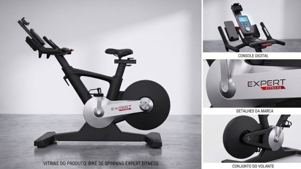 Bicicleta Spinning Expert Fitness SX12 em detalhes