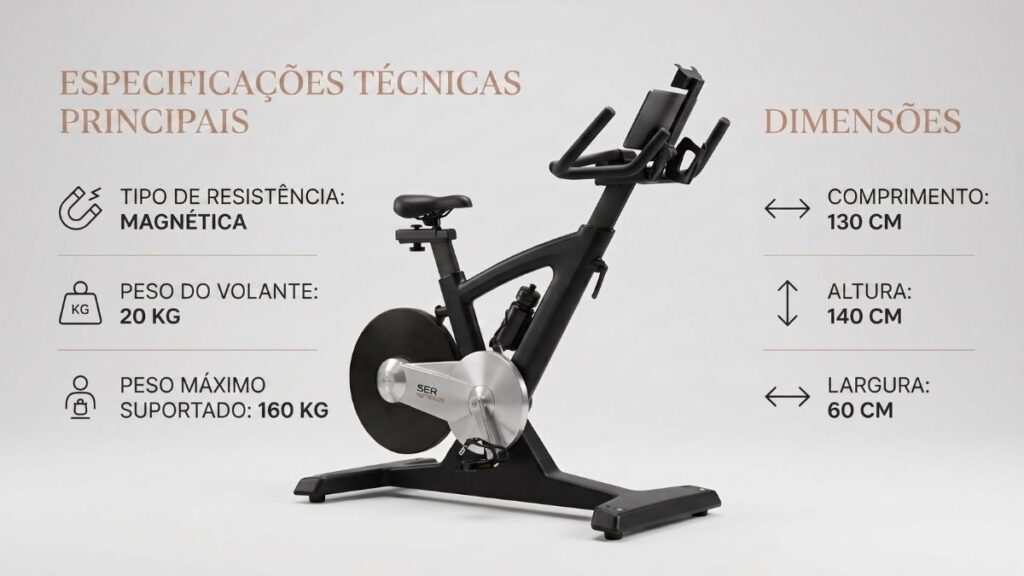 Bicicleta Spinning Expert Fitness SX12 Detalhes