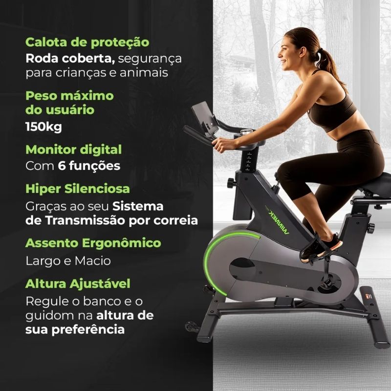 Bicicleta de Spinning Winnek Smart Ride Bluetooth - Imagem de detalhe 10