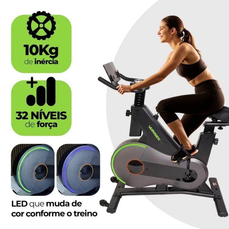 Bicicleta de Spinning Winnek Smart Ride Bluetooth - Imagem de detalhe 3