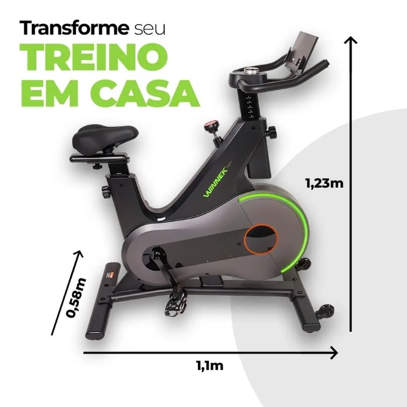 Bicicleta de Spinning Winnek Smart Ride Bluetooth - Imagem de detalhe 4