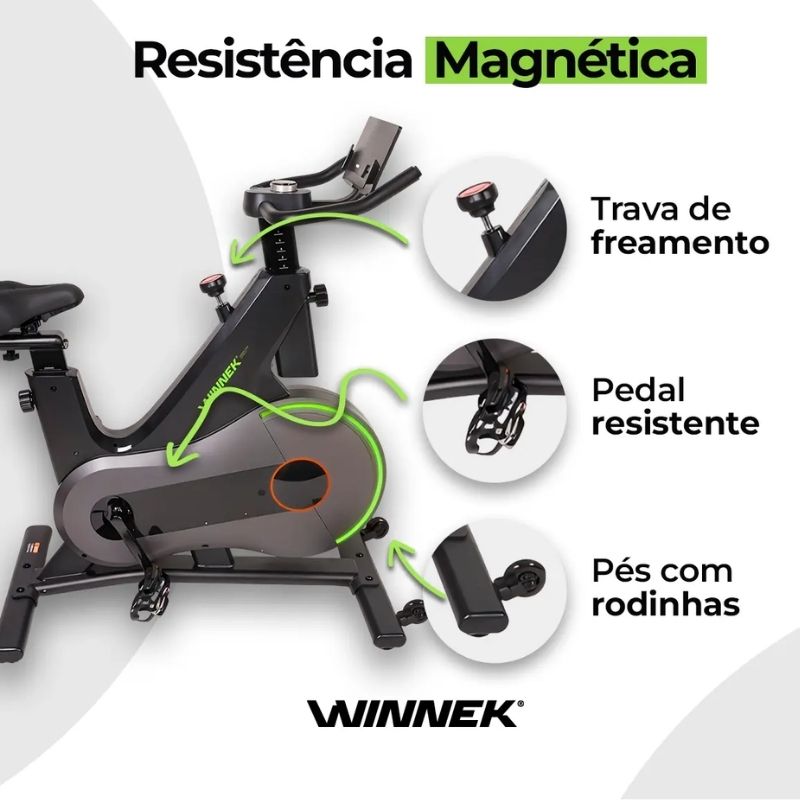 Bicicleta de Spinning Winnek Smart Ride Bluetooth - Imagem de detalhe 8