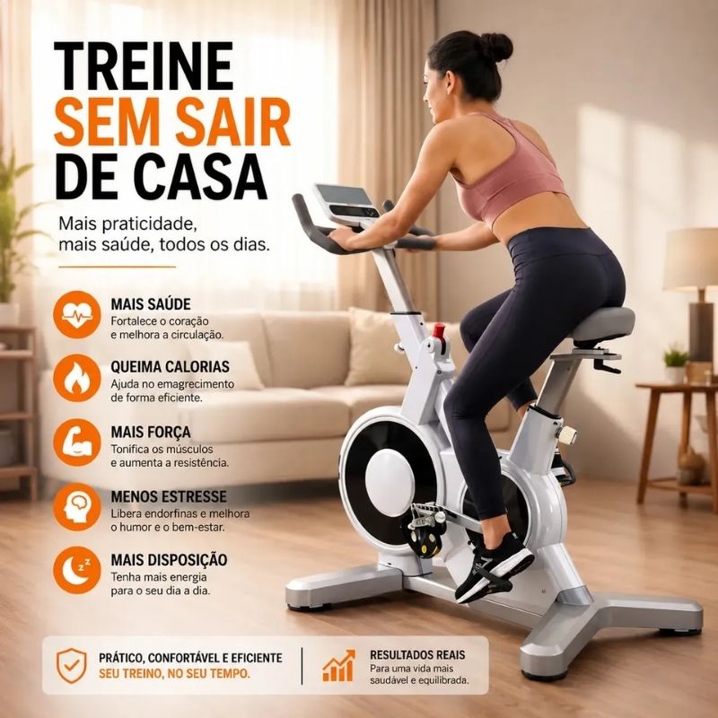 Bicicleta Spinning Magnética Circus 15kg Branca - Imagem de detalhe 2