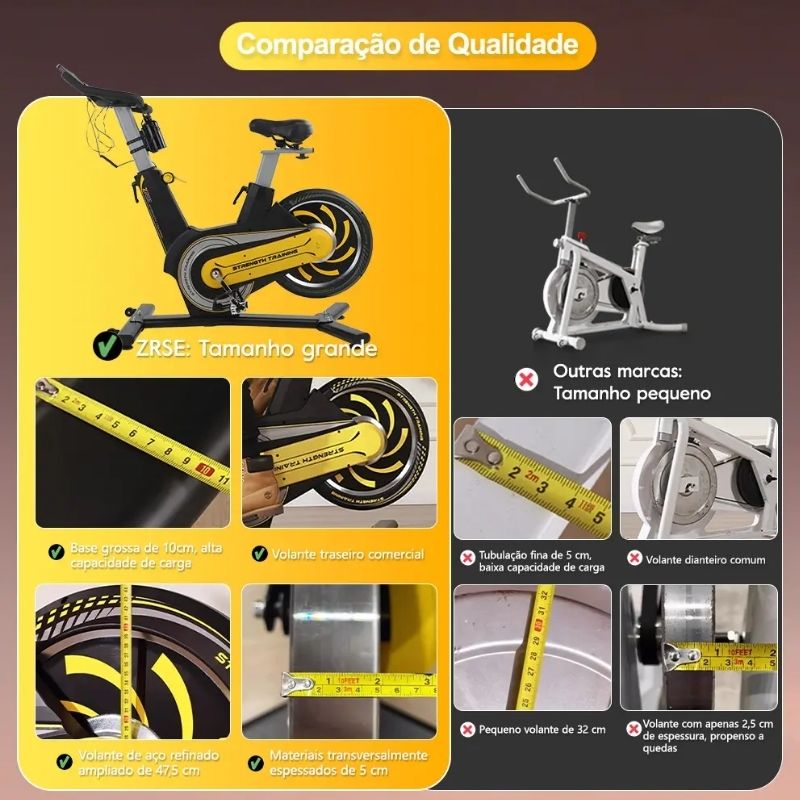 Bicicleta Spinning Magnética ZRSE GH909 - Imagem de detalhe 5