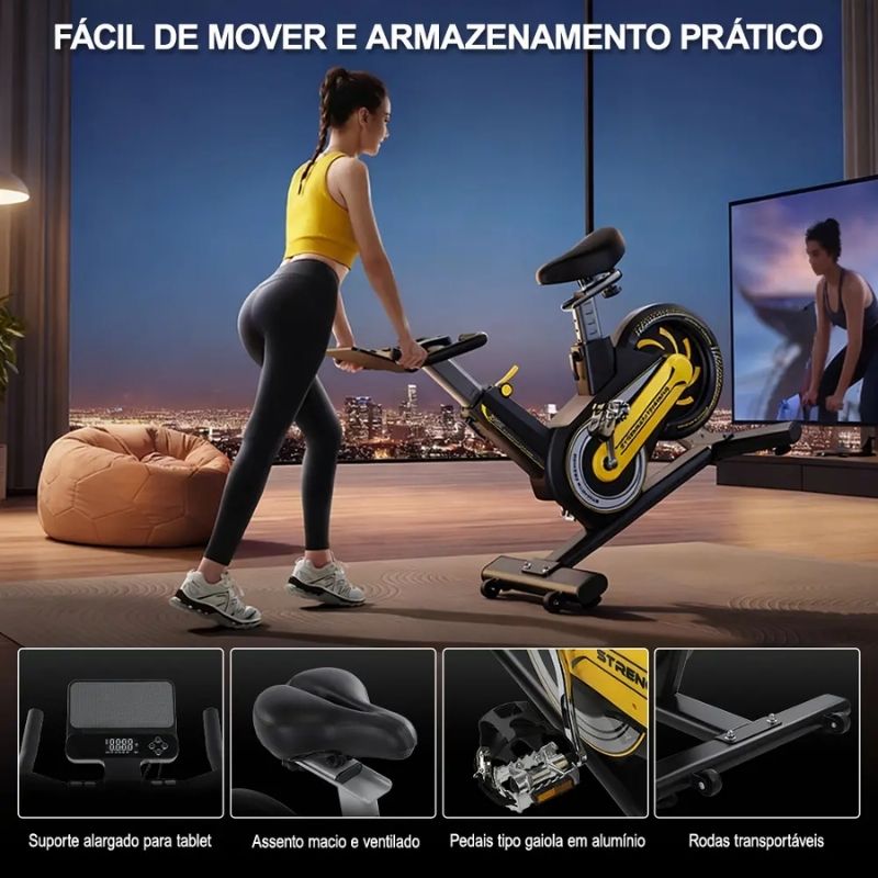 Bicicleta Spinning Magnética ZRSE GH909 - Imagem de detalhe 6
