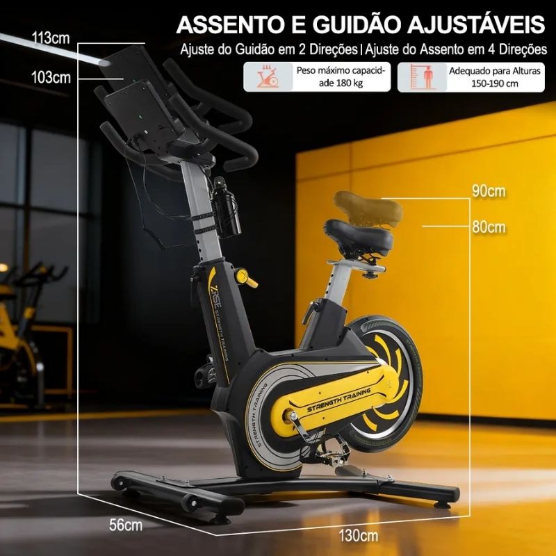 Bicicleta Spinning Magnética ZRSE GH909 - Imagem de detalhe 7