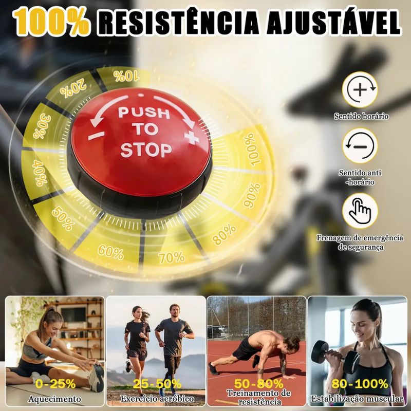 Bicicleta Spinning Romantic Crown Mecânica 10kg - Imagem de detalhe 6
