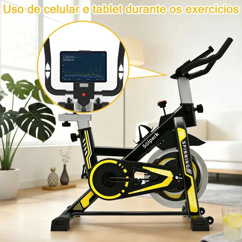 Bicicleta Spinning Romantic Crown Mecânica 10kg - Imagem de detalhe 7