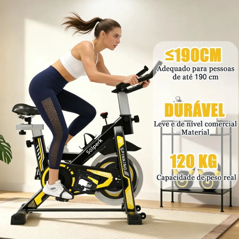 Bicicleta Spinning Romantic Crown Mecânica 10kg - Imagem de detalhe 4