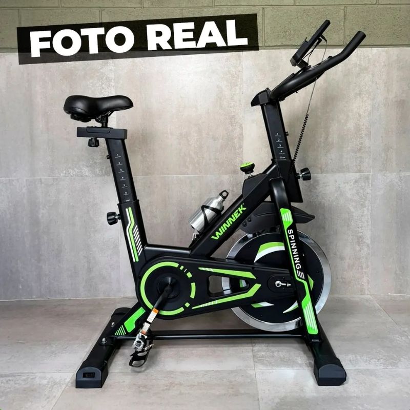 Bicicleta Spinning Winnek Mecânica 13kg Verde - Imagem de detalhe 2