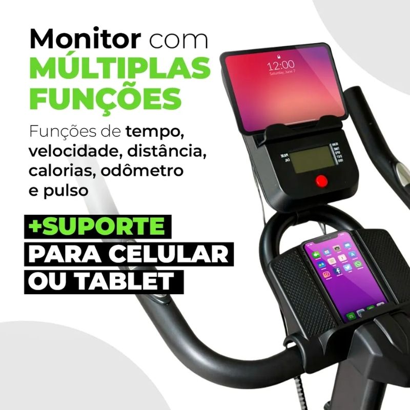 Bicicleta Spinning Winnek Mecânica 13kg Verde - Imagem de detalhe 8