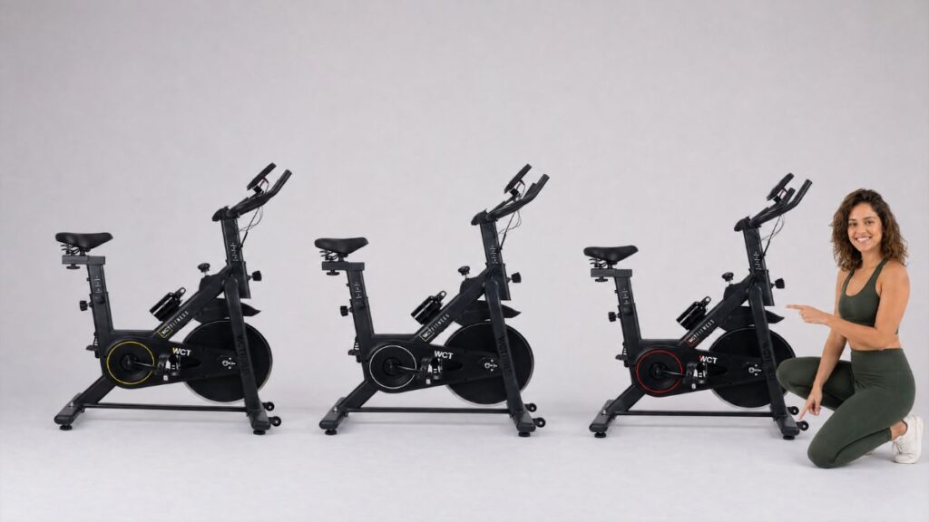 Especificações técnicas Bicicleta Ergométrica Spinning WCT Fitness