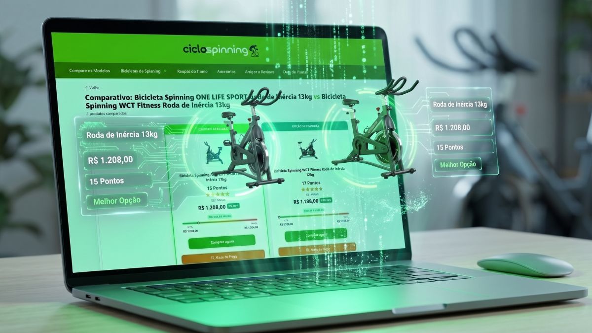 Alerta de preço de bicicleta de spinning sendo configurado no CicloSpinning