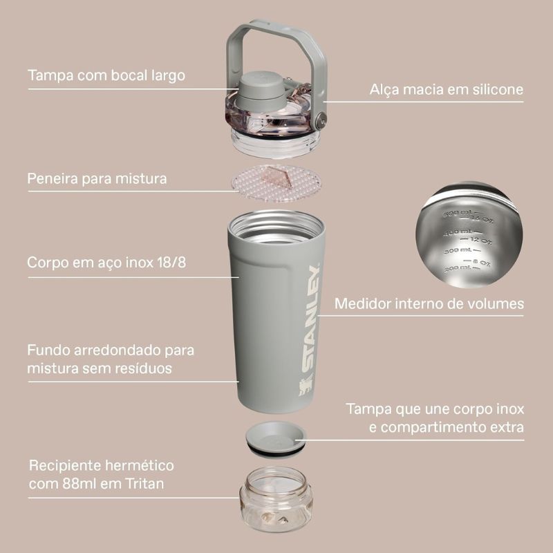 Coqueteleira Térmica Stanley Activate Shaker Twilight 593ml - Imagem de detalhe 5