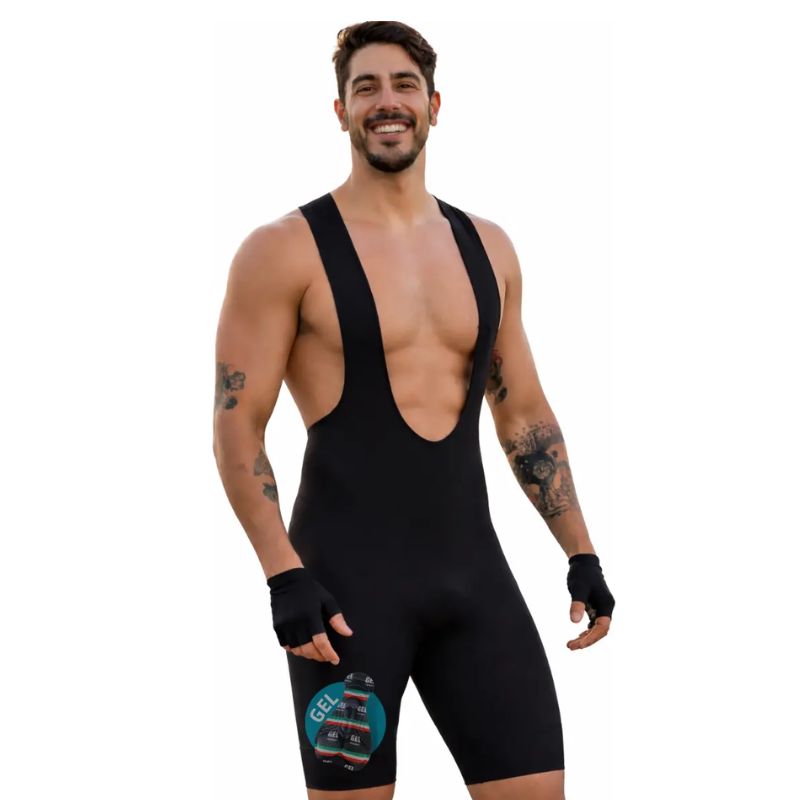 Bermuda Ciclismo Bretelle Pro Gel Masculino