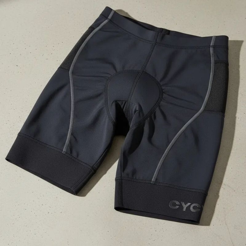 Acabamento e costuras reforçadas da bermuda para ciclismo Cycle7 Race