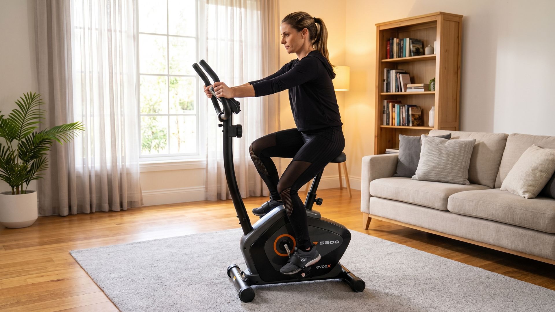 Bicicleta Ergométrica Vertical Evox Fitness V5200 Magnética