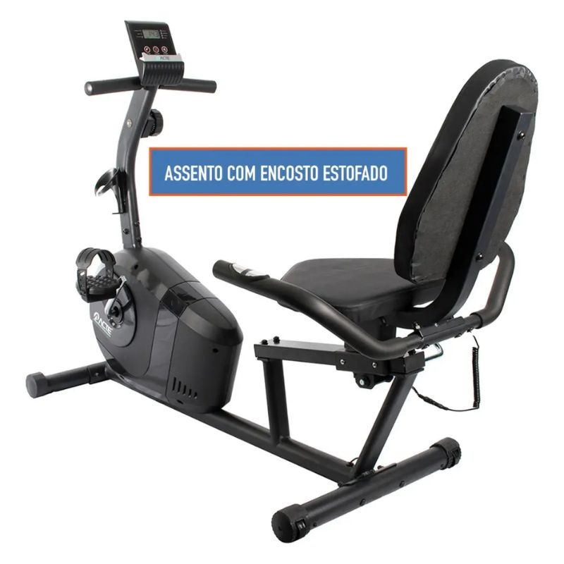 Bicicleta Ergométrica Horizontal Acte Sports E26 8 Níveis