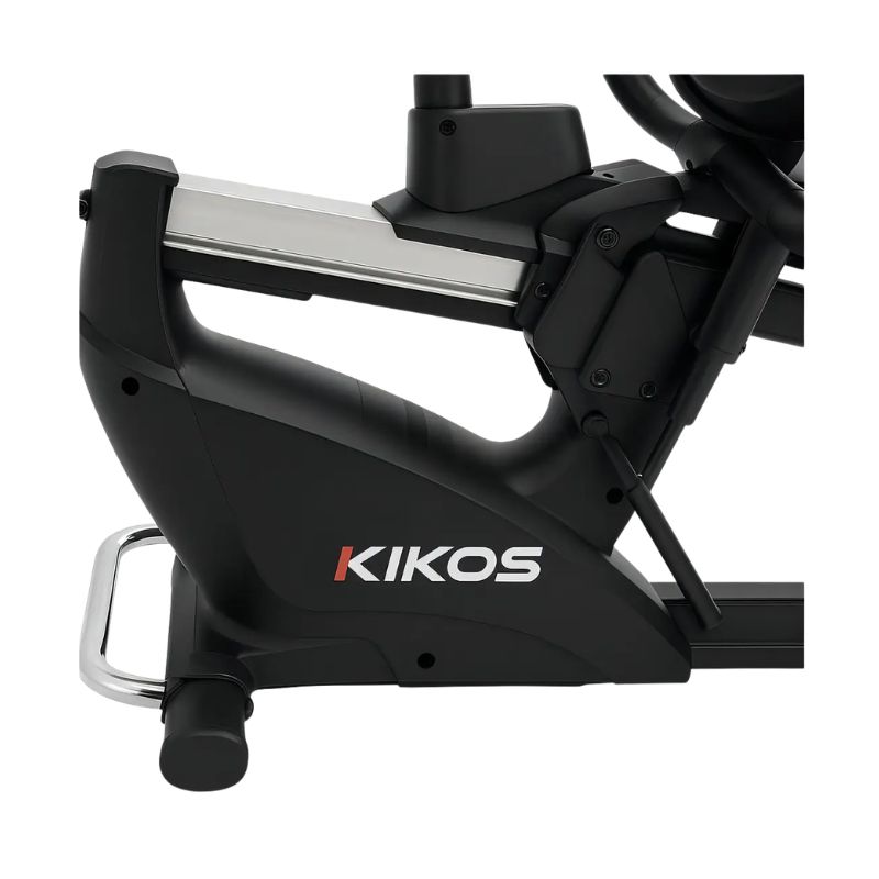 Pedais com correia firma-pé e estrutura inferior em aço carbono da Kikos KR9.1