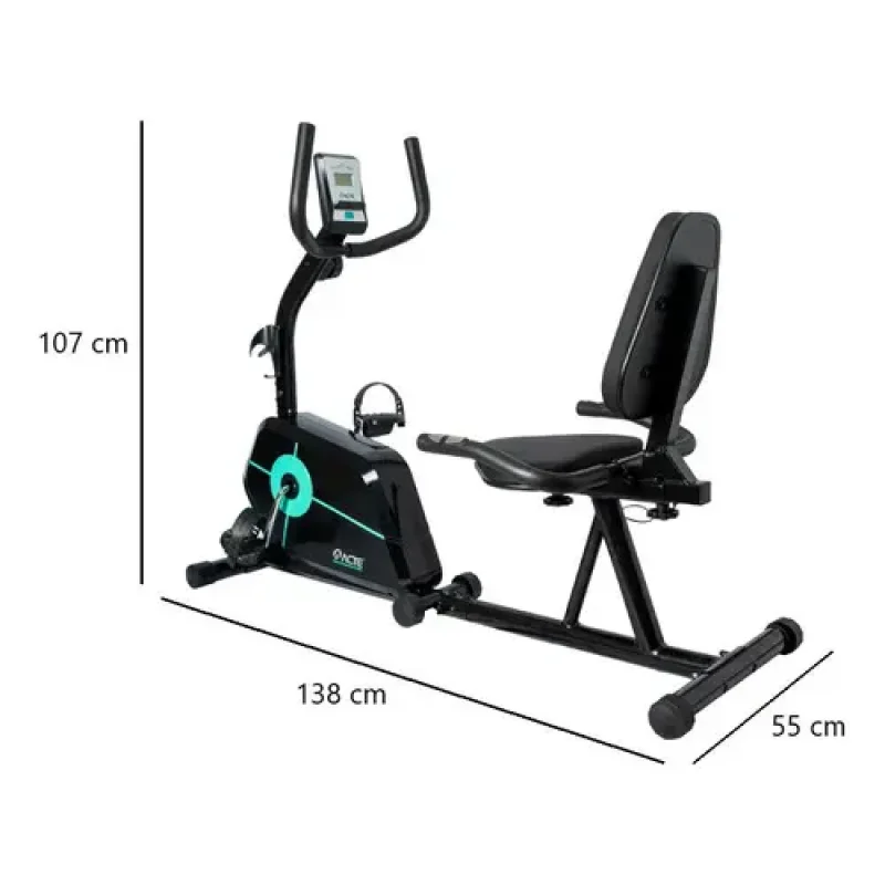 Bicicleta Ergometrica Horizontal Magnetica Acte Sports E29