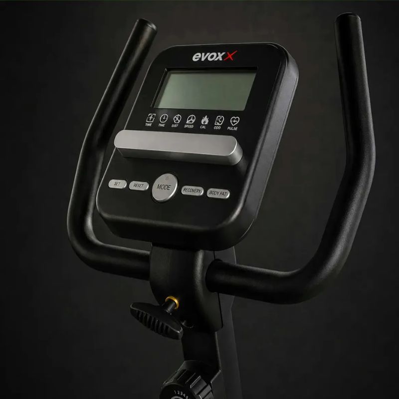 Painel LCD multifuncional com sensores hand grip da bicicleta Evox Delux R9