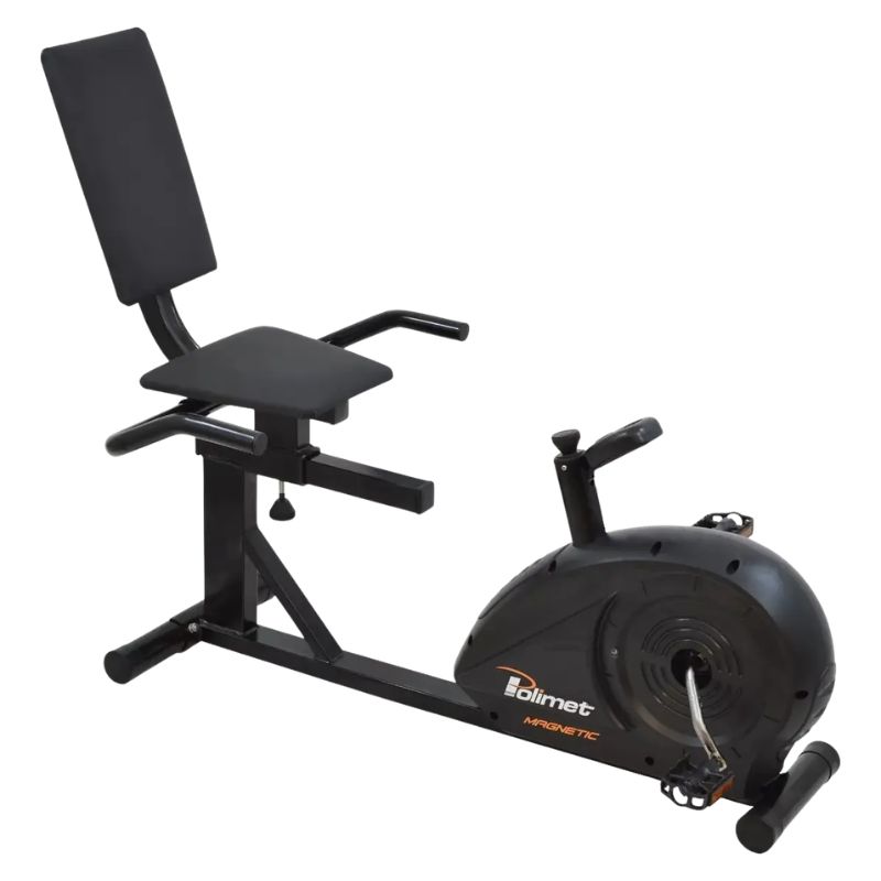 Bicicleta Ergométrica Horizontal Polimet BH-3800 Preta