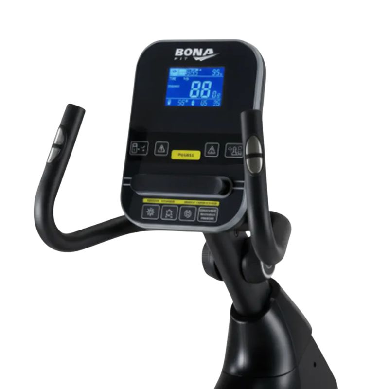 Painel digital e ajuste de resistência da bicicleta ergométrica horizontal Prime Comfort Bonafit